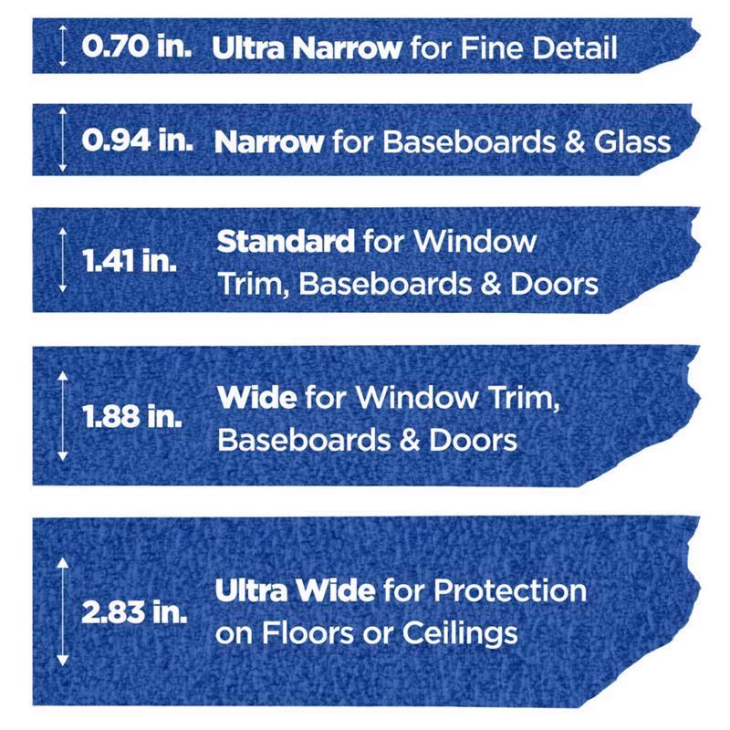 ScotchBlue .94 in. W X 60  L Blue Medium Strength Painter's Tape 9 pk