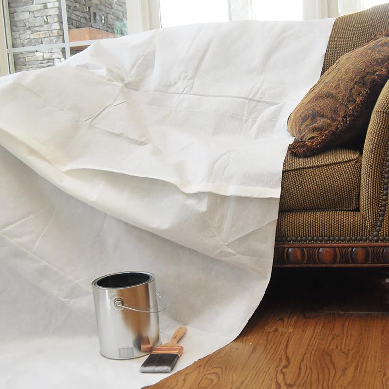Trimaco SuperTuff 9 ft. W X 12 ft. L Paper/Poly Drop Cloth