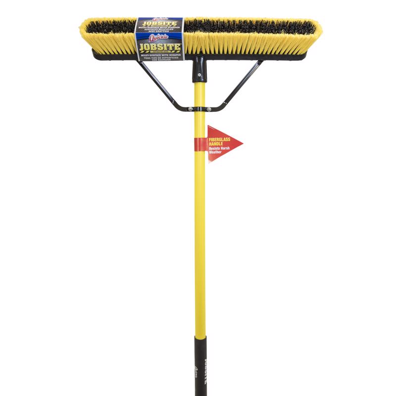 Quickie Jobsite Polypropylene 24 in. Multi-Surface Push Broom