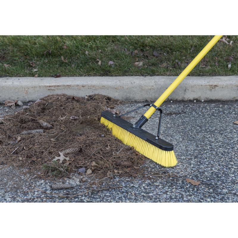 Quickie Jobsite Polypropylene 24 in. Multi-Surface Push Broom