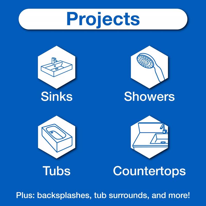 GE Tub & Tile Clear Silicone 1 Tub and Tile Caulk Sealant 10.1 oz