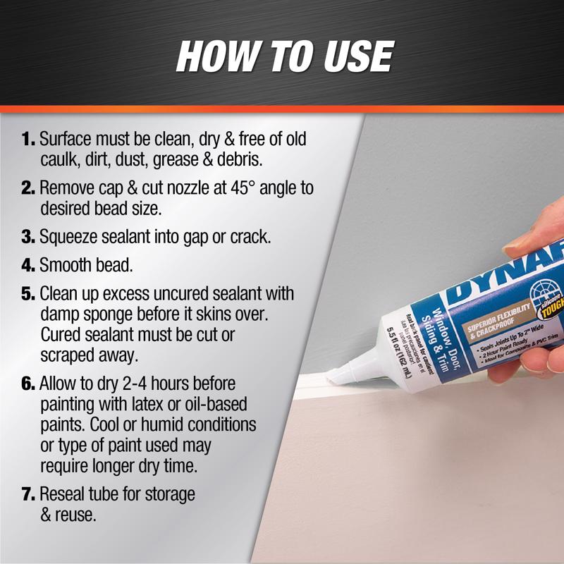 DAP Dynaflex 230 White Premium Latex Sealant 5.5 oz