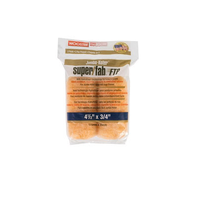 Wooster Super/Fab FTP Synthetic Blend 4-1/2 in. W X 3/4 in. Paint Roller Cover 2 pk