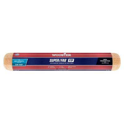 Wooster Super/Fab FTP Synthetic Blend 18 in. W X 3/8 in. Regular Paint Roller Cover