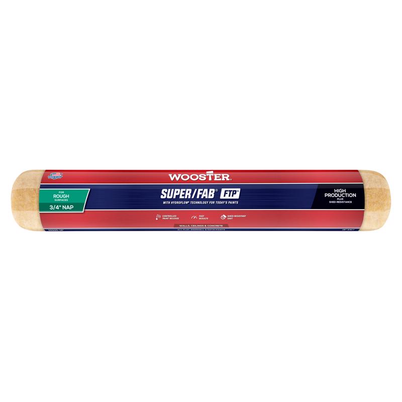 Wooster Super/Fab FTP Synthetic Blend 18 in. W X 3/4 in. Regular Paint Roller Cover