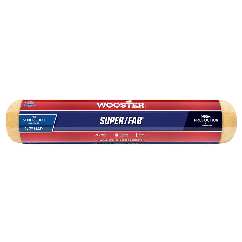 Wooster Super/Fab Knit 14 in. W X 1/2 in. Regular Paint Roller Cover
