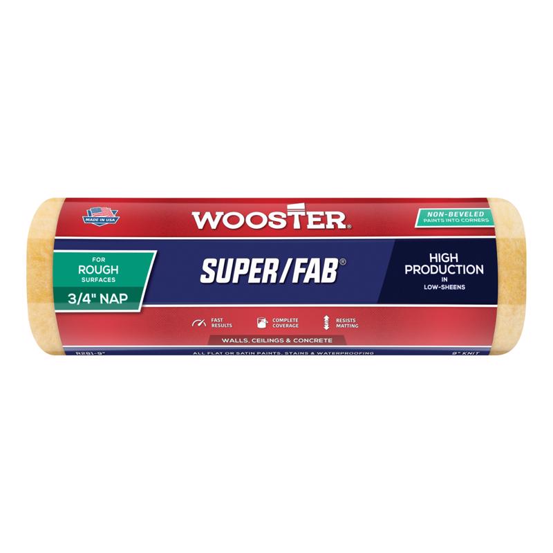 Wooster Super/Fab Knit 9 in. W X 3/4 in. Regular Paint Roller Cover