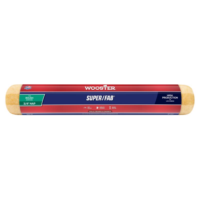 Wooster Super/Fab Knit 18 in. W X 3/4 in. Regular Paint Roller Cover