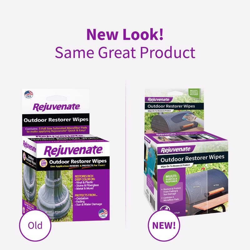 Rejuvenate Microfiber Restorer Wipe 4 in. W X 4 in. L 5 pk