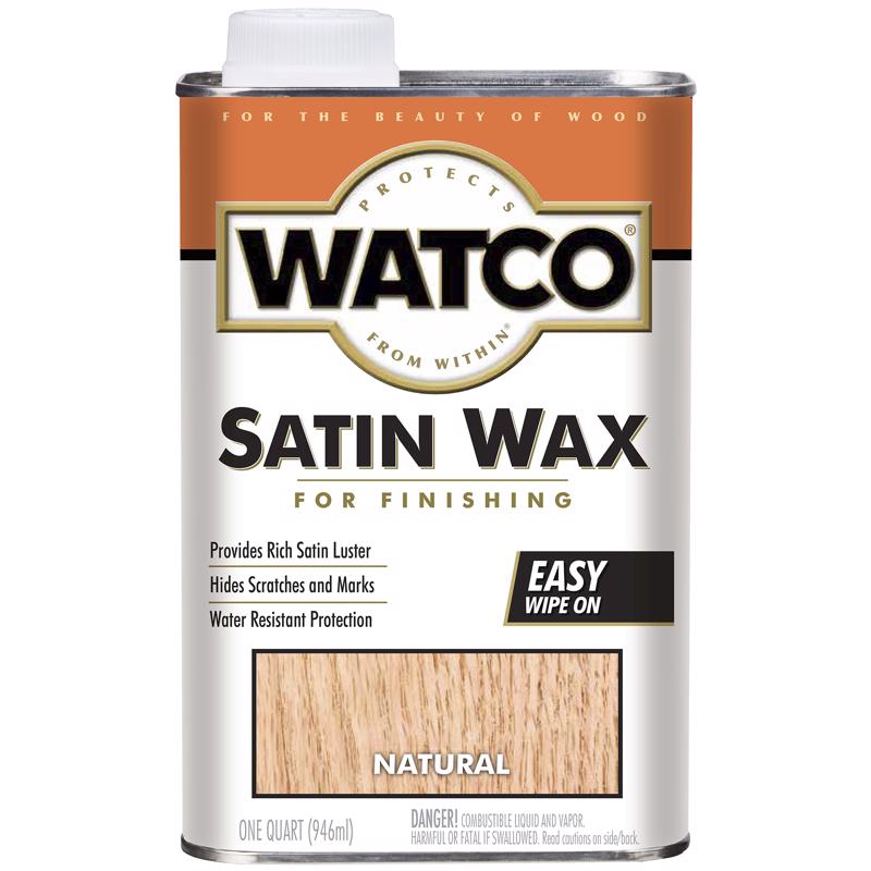 WATCO Transparent Satin Wax Oil-Based Finishing Wax 1 qt