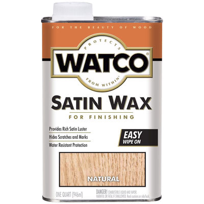 WATCO Transparent Satin Wax Oil-Based Finishing Wax 1 qt