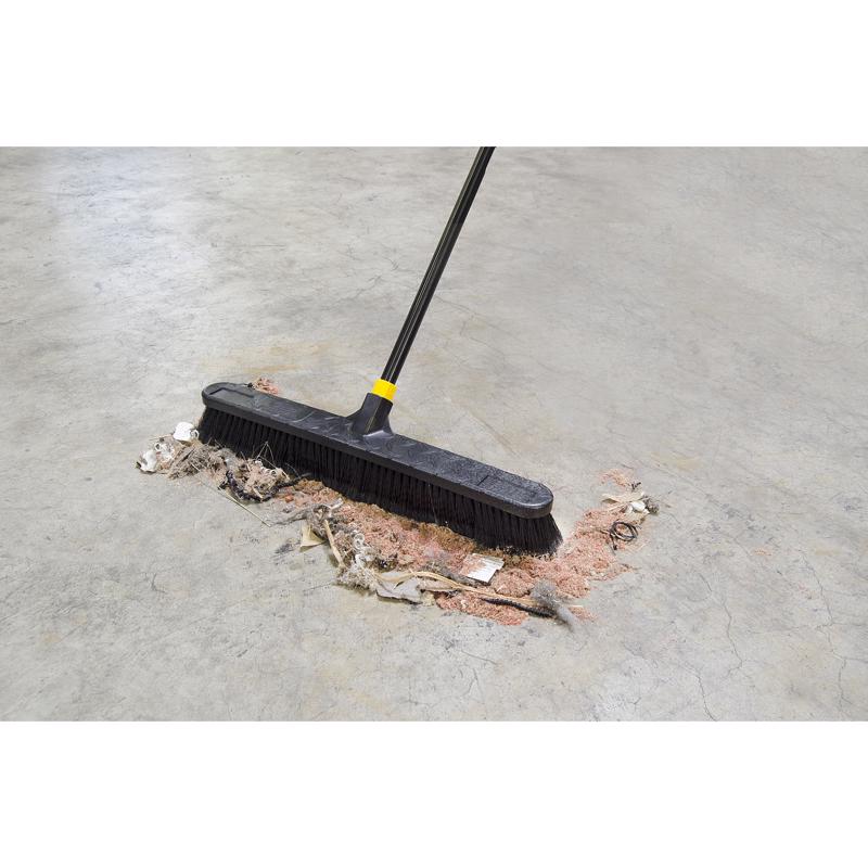 Quickie Bulldozer Polymer 24 in. Smooth Surface Push Broom