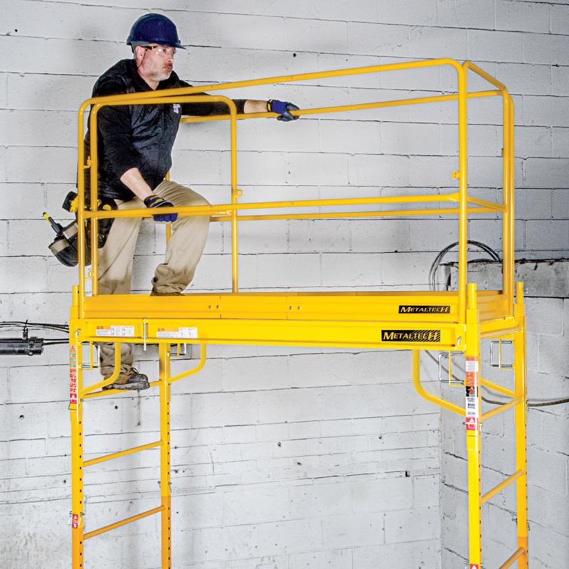 Metaltech Steel Yellow Scaffolding Guard Rail