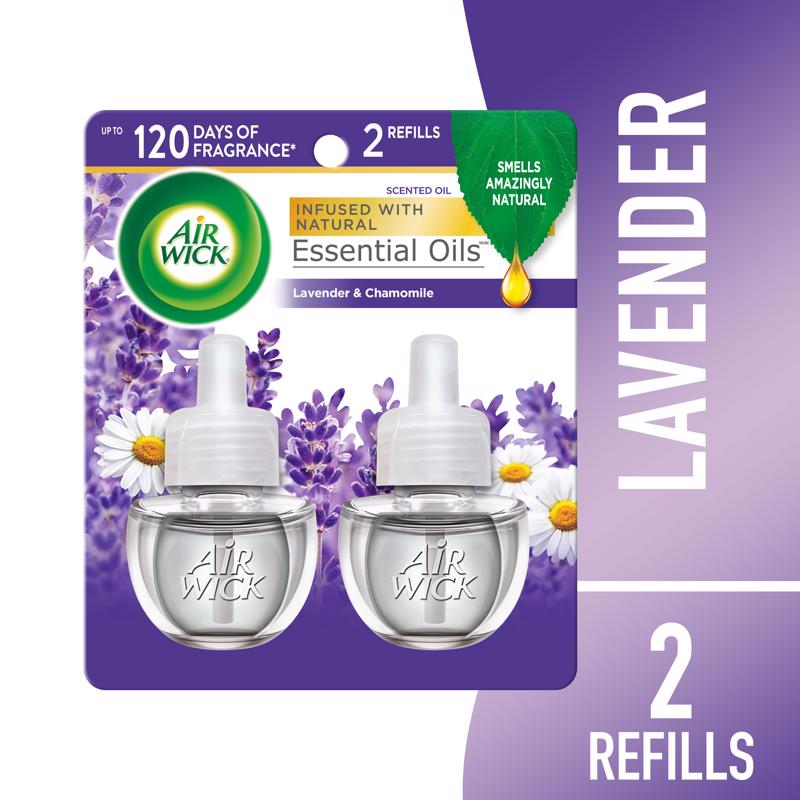 Air Wick Lavender and Chamomile Scent Air Freshener Refill 1.34 oz Liquid 2 pk