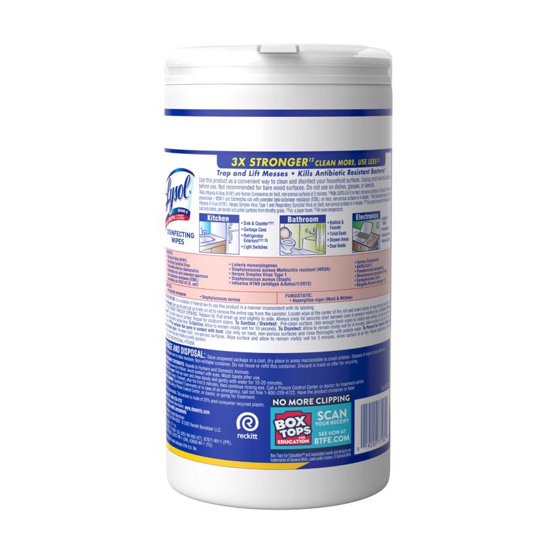 Lysol Lemon & Lime Blossom Scent Disinfecting Wipes 80 ct