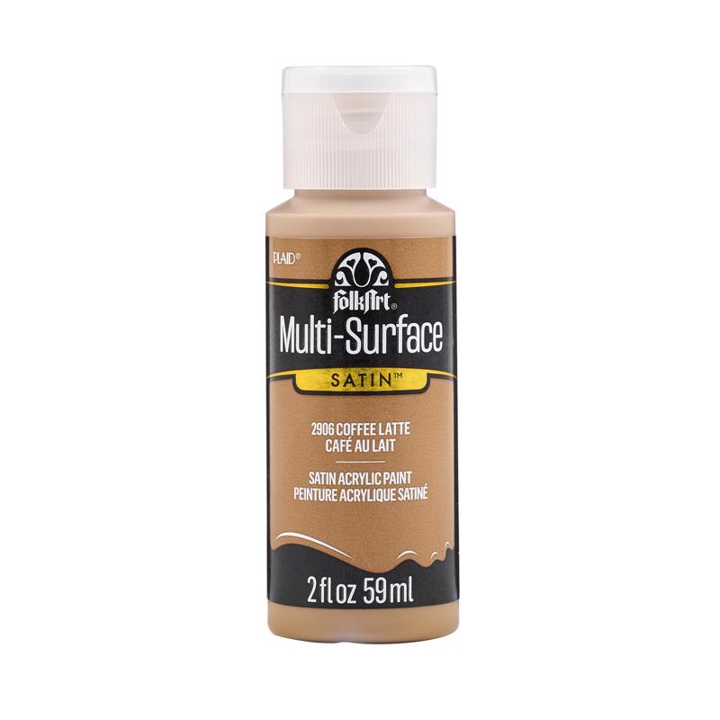 FolkArt Satin Coffee Latte Hobby Paint 2 oz