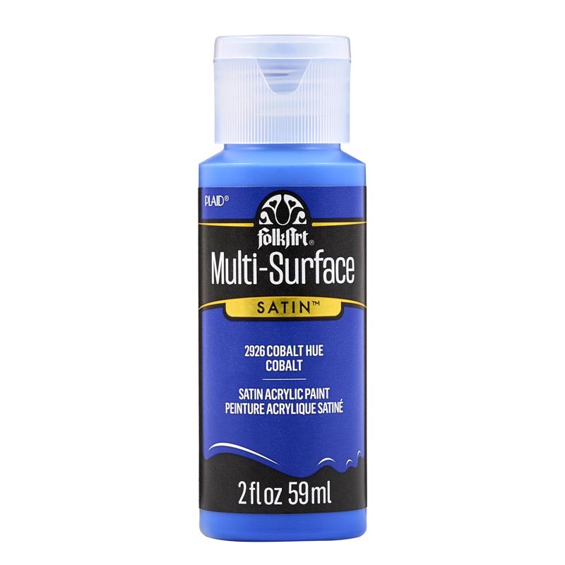 FolkArt Satin Cobalt Blue Hobby Paint 2 oz