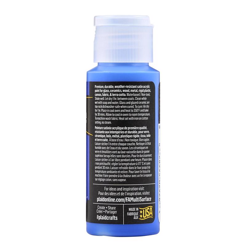 FolkArt Satin Cobalt Blue Hobby Paint 2 oz