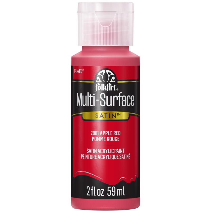FolkArt Satin Apple Red Hobby Paint 2 oz