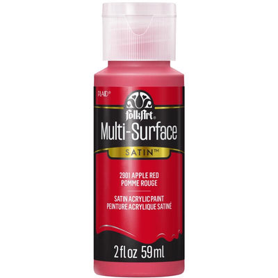 FolkArt Satin Apple Red Hobby Paint 2 oz