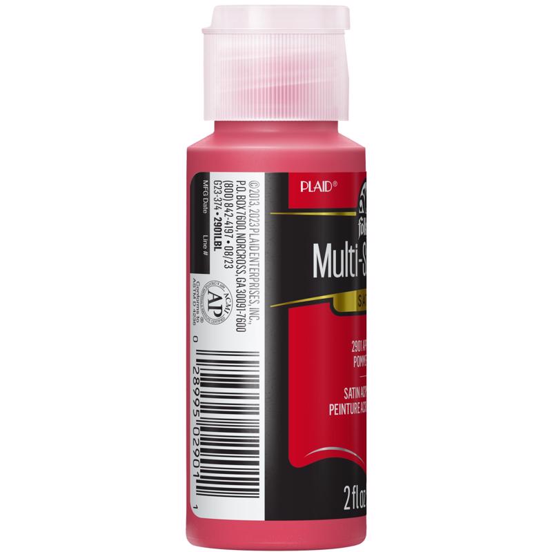 FolkArt Satin Apple Red Hobby Paint 2 oz