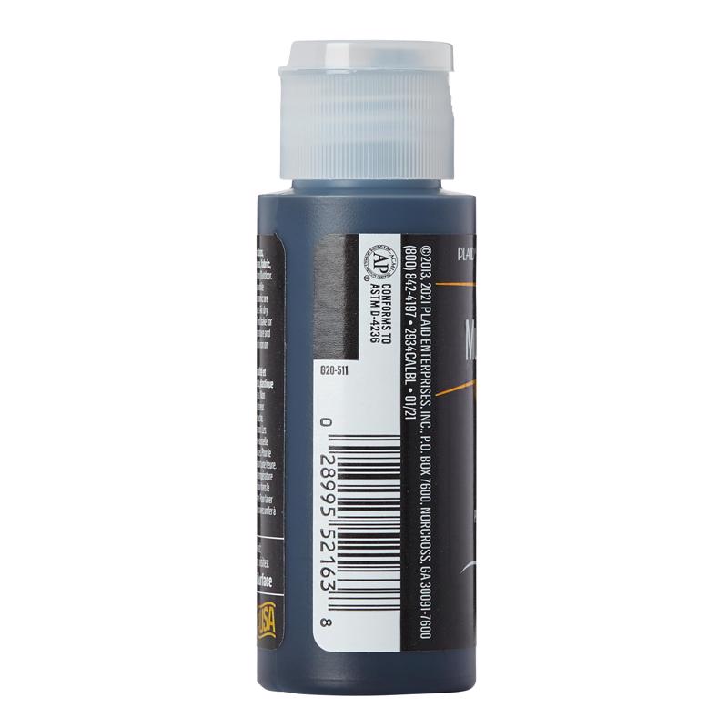 FolkArt Satin Licorice Hobby Paint 2 oz