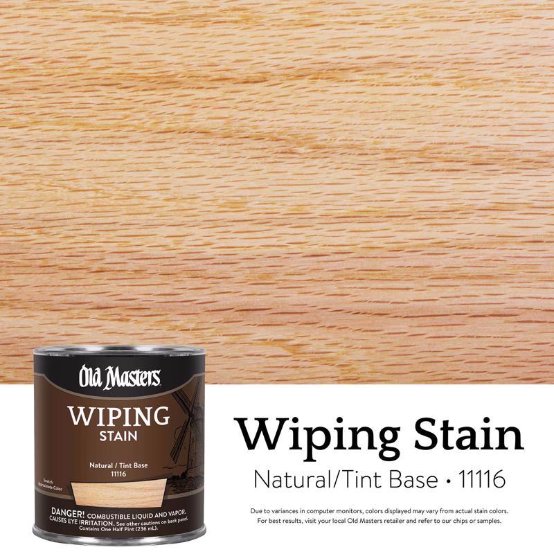 Old Masters Semi-Transparent Clear Oil-Based Wiping Stain 1/2 pt