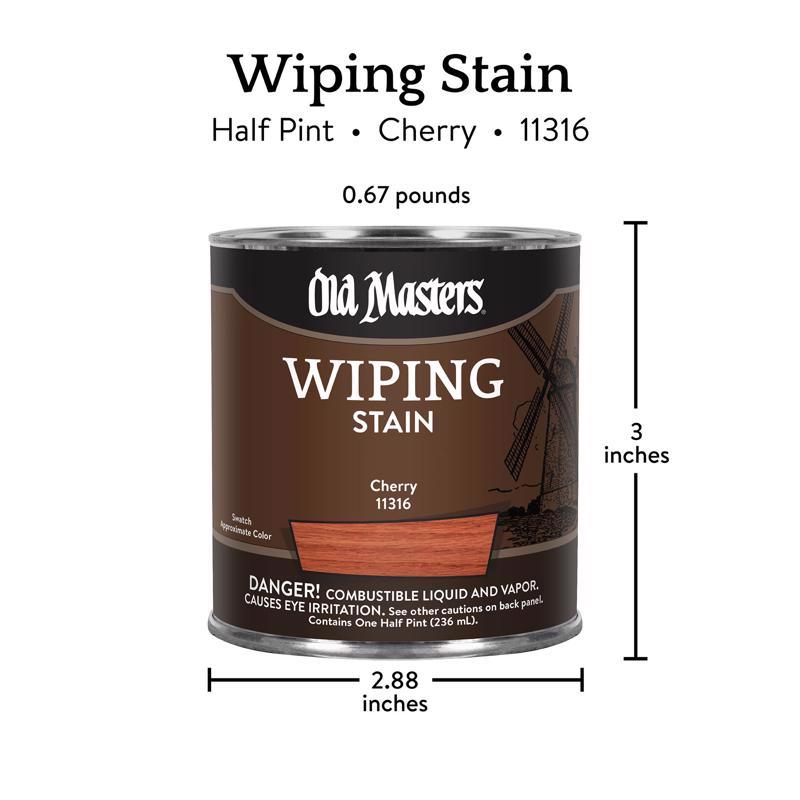 Old Masters Semi-Transparent Cherry Oil-Based Wiping Stain 1/2 pt