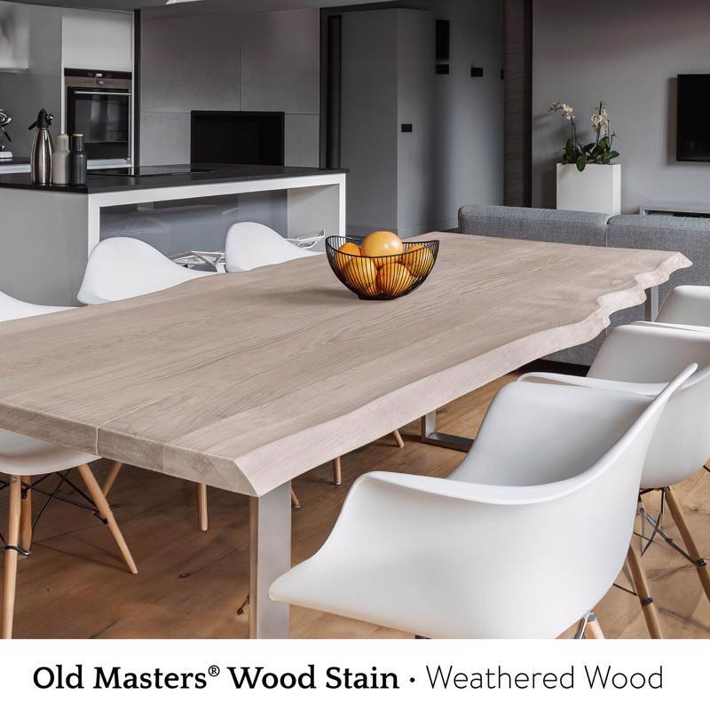 Old Masters Semi-Transparent Weathered Wood Oil-Based Wiping Stain 1/2 pt
