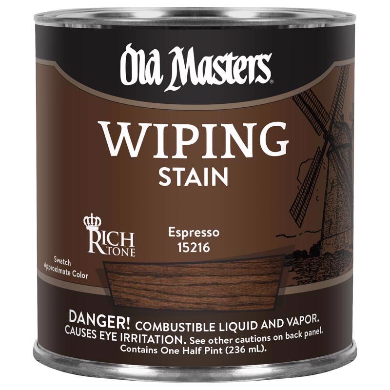 Old Masters Semi-Transparent Espresso Oil-Based Wiping Stain 1/2 pt