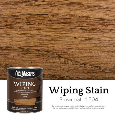 Old Masters Semi-Transparent Provincial Oil-Based Wiping Stain 1 qt
