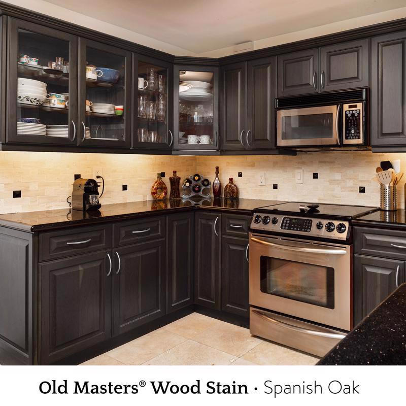Old Masters Semi-Transparent Spanish Oak Oil-Based Wiping Stain 1 qt