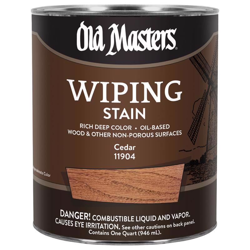 Old Masters Semi-Transparent Cedar Oil-Based Wiping Stain 1 qt