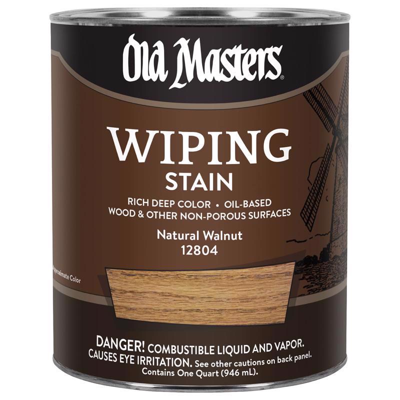 Old Masters Semi-Transparent Natural Walnut Oil-Based Wiping Stain 1 qt