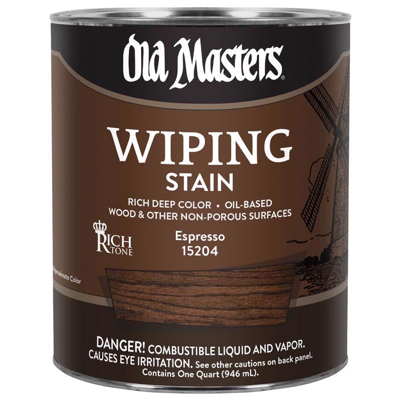 Old Masters Semi-Transparent Espresso Oil-Based Wiping Stain 1 qt