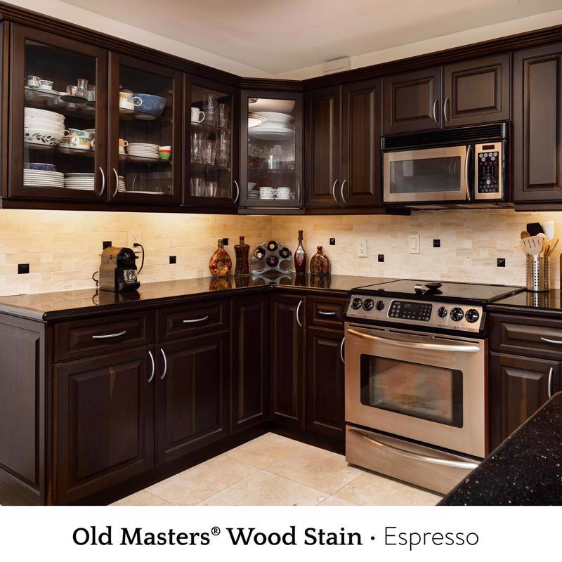 Old Masters Semi-Transparent Espresso Oil-Based Wiping Stain 1 qt