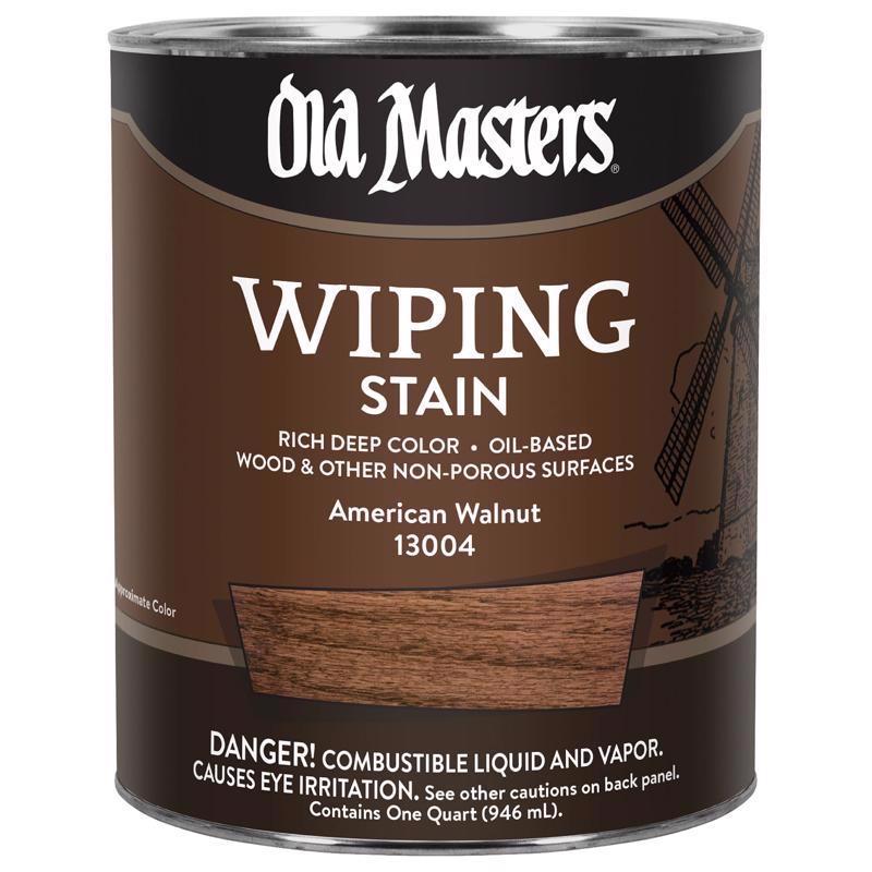 Old Masters Semi-Transparent American Walnut Oil-Based Wiping Stain 1 qt