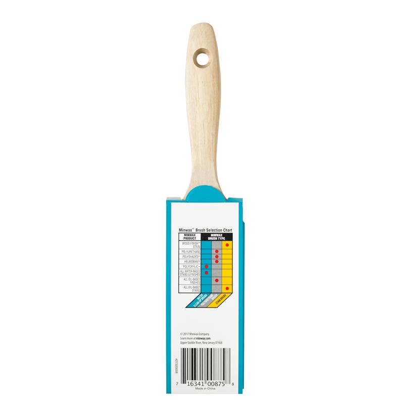 Minwax Polycrylic 2 in. Flat Stain Brush