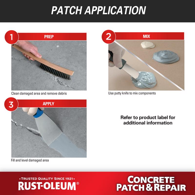 Rust-Oleum Concrete Patch and Repair 24 oz Gray