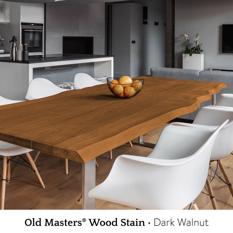 Old Masters Semi-Transparent Dark Walnut Oil-Based Alkyd Gel Stain 1 pt