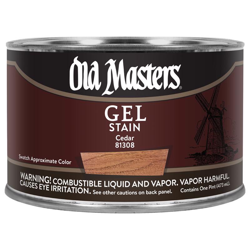 Old Masters Semi-Transparent Cedar Oil-Based Alkyd Gel Stain 1 pt