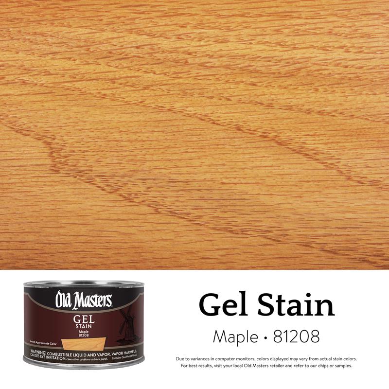 Old Masters Semi-Transparent Maple Oil-Based Alkyd Gel Stain 1 pt