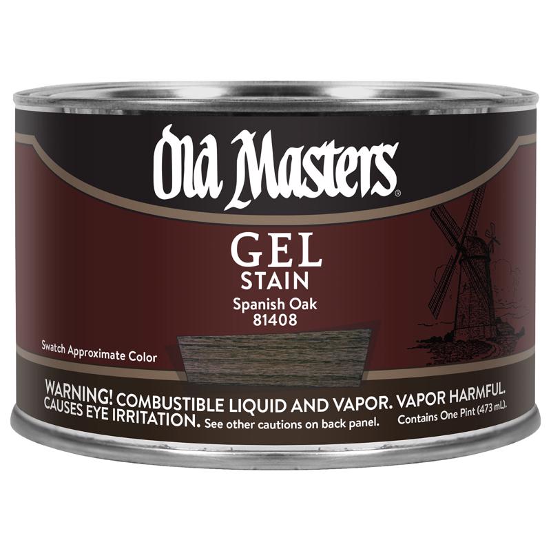 Old Masters Semi-Transparent Spanish Oak Oil-Based Alkyd Gel Stain 1 pt