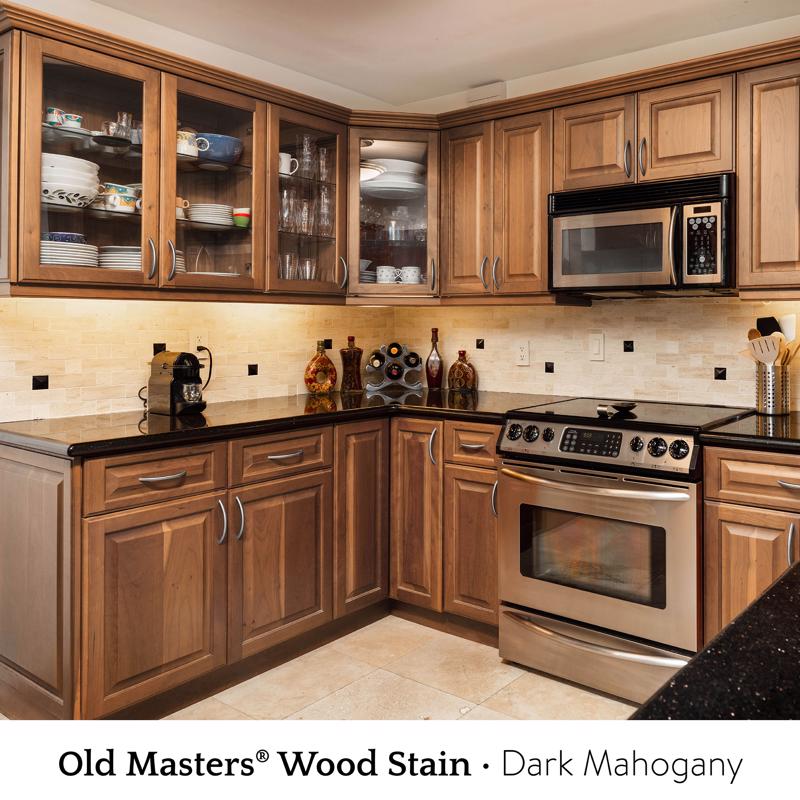 Old Masters Semi-Transparent Dark Mahogany Oil-Based Alkyd Gel Stain 1 pt