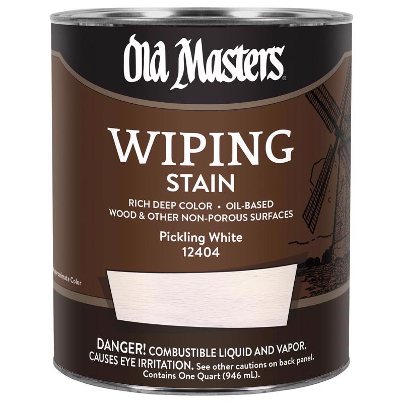 Old Masters Semi-Transparent Pickling White Oil-Based Wiping Stain 1 qt
