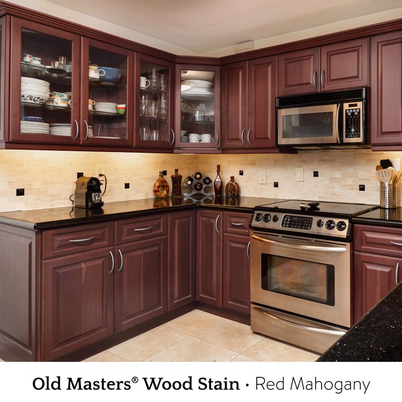 Old Masters Semi-Transparent Red Mahogany Oil-Based Alkyd Gel Stain 1 pt