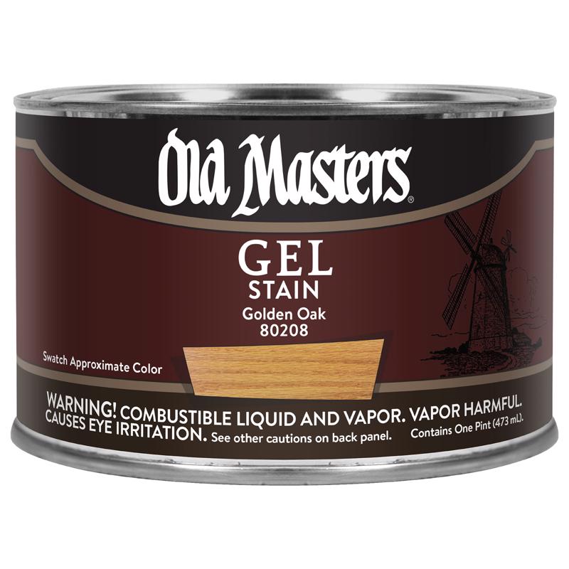 Old Masters Semi-Transparent Golden Oak Oil-Based Alkyd Gel Stain 1 pt