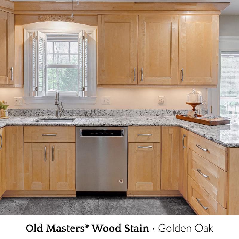 Old Masters Semi-Transparent Golden Oak Oil-Based Alkyd Gel Stain 1 pt