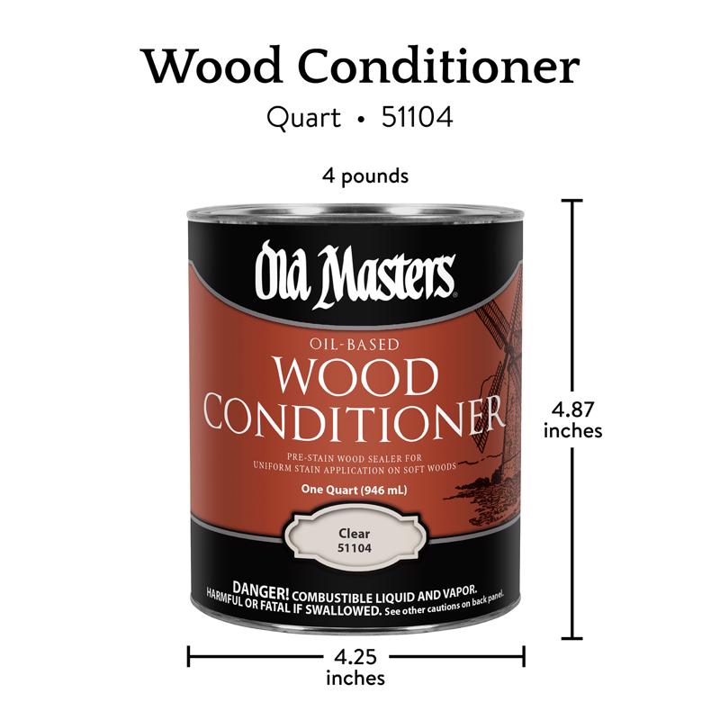 Old Masters Clear Oil-Based Wood Conditioner 1 qt
