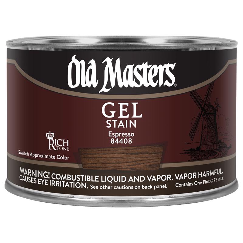Old Masters Semi-Transparent Espresso Oil-Based Alkyd Gel Stain 1 pt